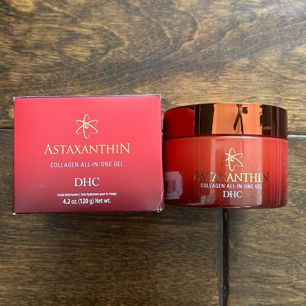 NIB DHC Astaxanthin Collagen All-In-One Gel Moisturizer Tones Hydrates Brightens